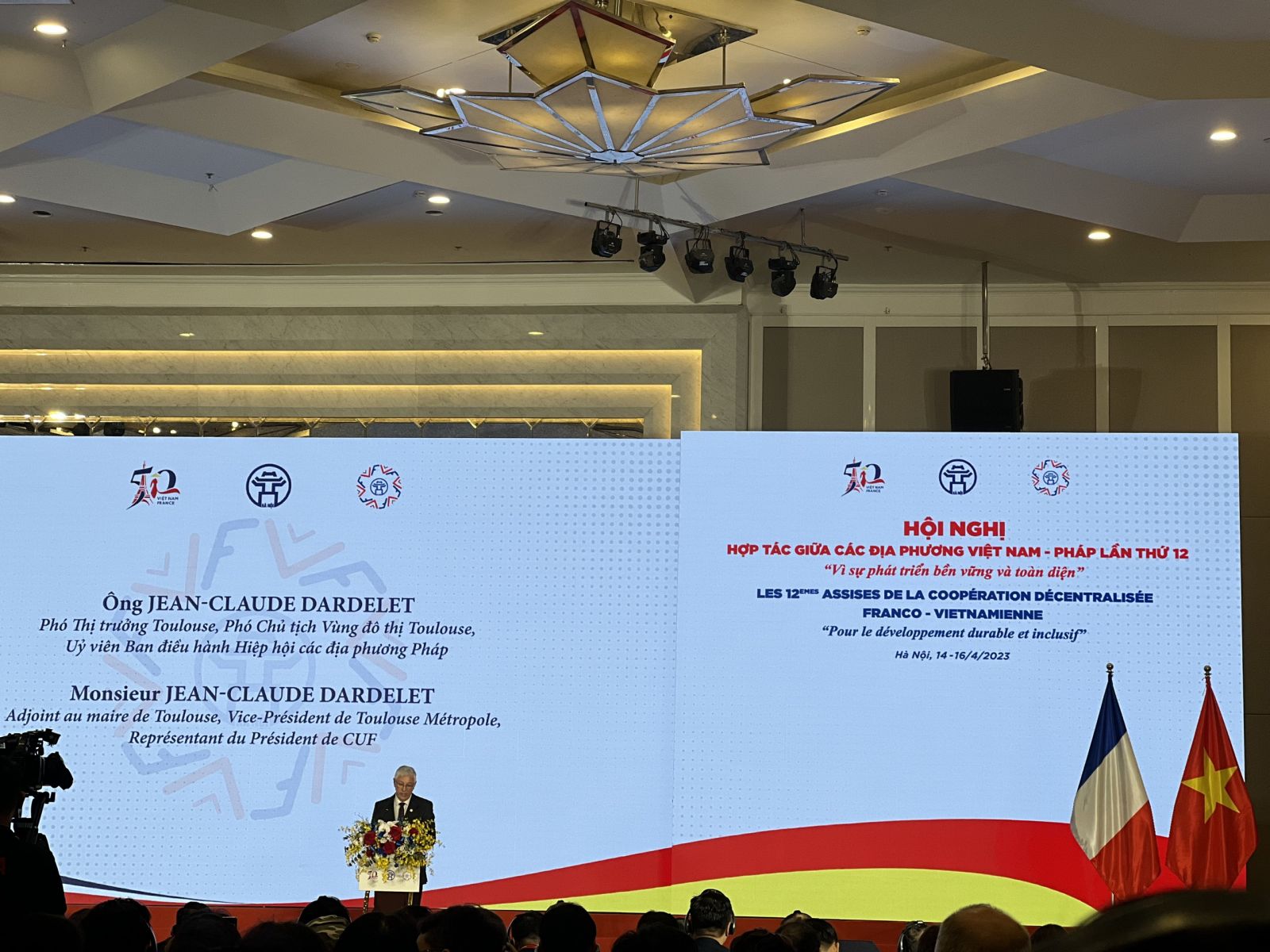 Khanh Hoa attends the 12th Vietnam - France Local Cooperation Conference in Hanoi